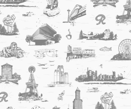 Seattle Toile Wallpaper